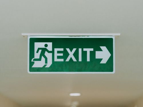 emergency exit sign