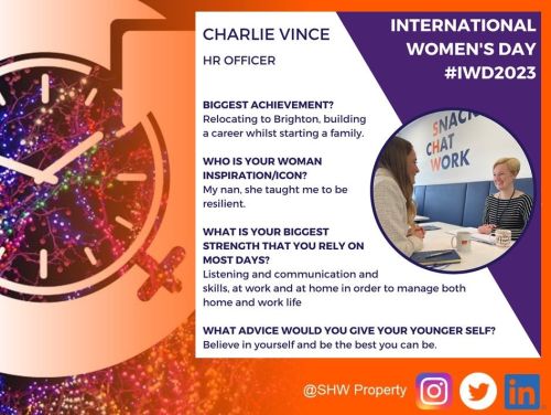 International Women's Day Q&A with Charlie Vince
