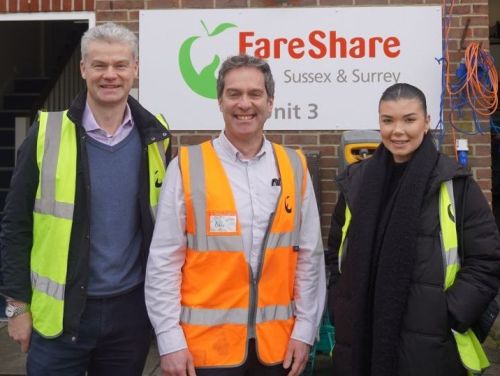 SHW shares with FareShare Surrey & Sussex