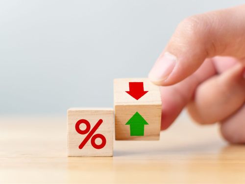 Image to represent the percentage increases and decreases on Business Rates in the South East